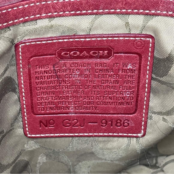 Vintage Coach! G2J—9186 Legacy Bucket Crossbody in Red ♥️ - Picture 3 of 16